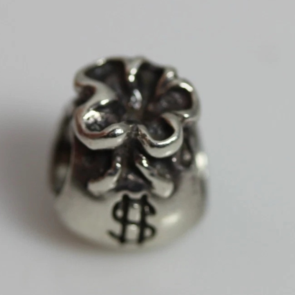 Pandora Retired Money Bag Charm Authentic